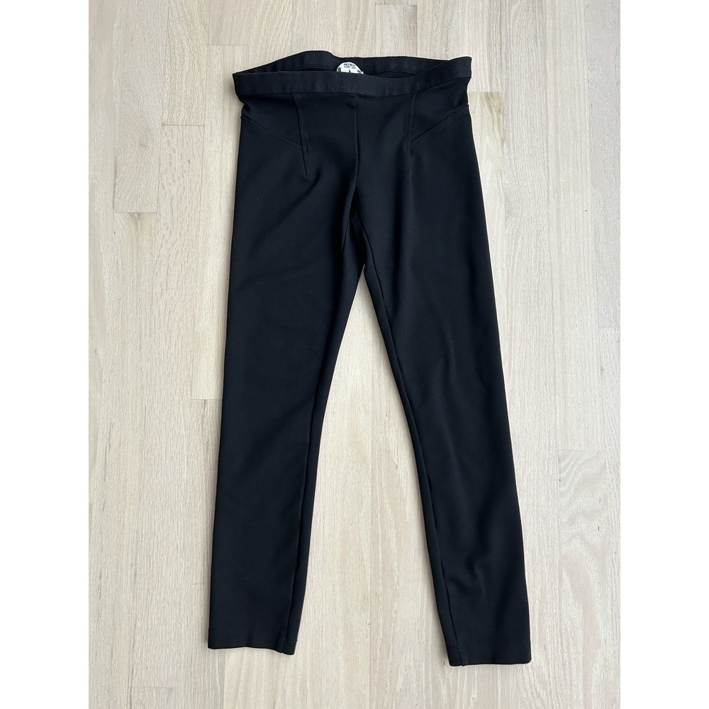 HELMUT LANG Black Rayon Blend Leggings Petite Sz XS Small Style CS1530H